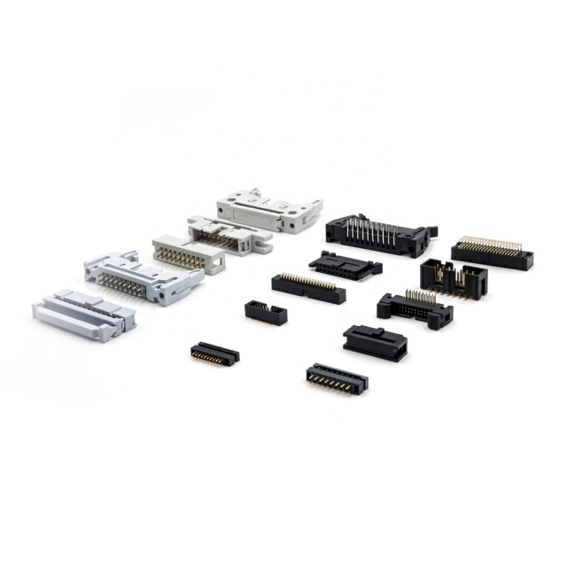 LECHUAN 180 Degrees Straight Right Angle SMT DIP Brass Gold Plated Male Box R PCB Header Connector 2.0mm Pitch Copper Nylon