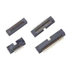 LECHUAN 1.27mm Pitch 2*10P 180 Degrees Straight Right Angle DIP Brass Gold-Plated Male Box Header PCB Connector