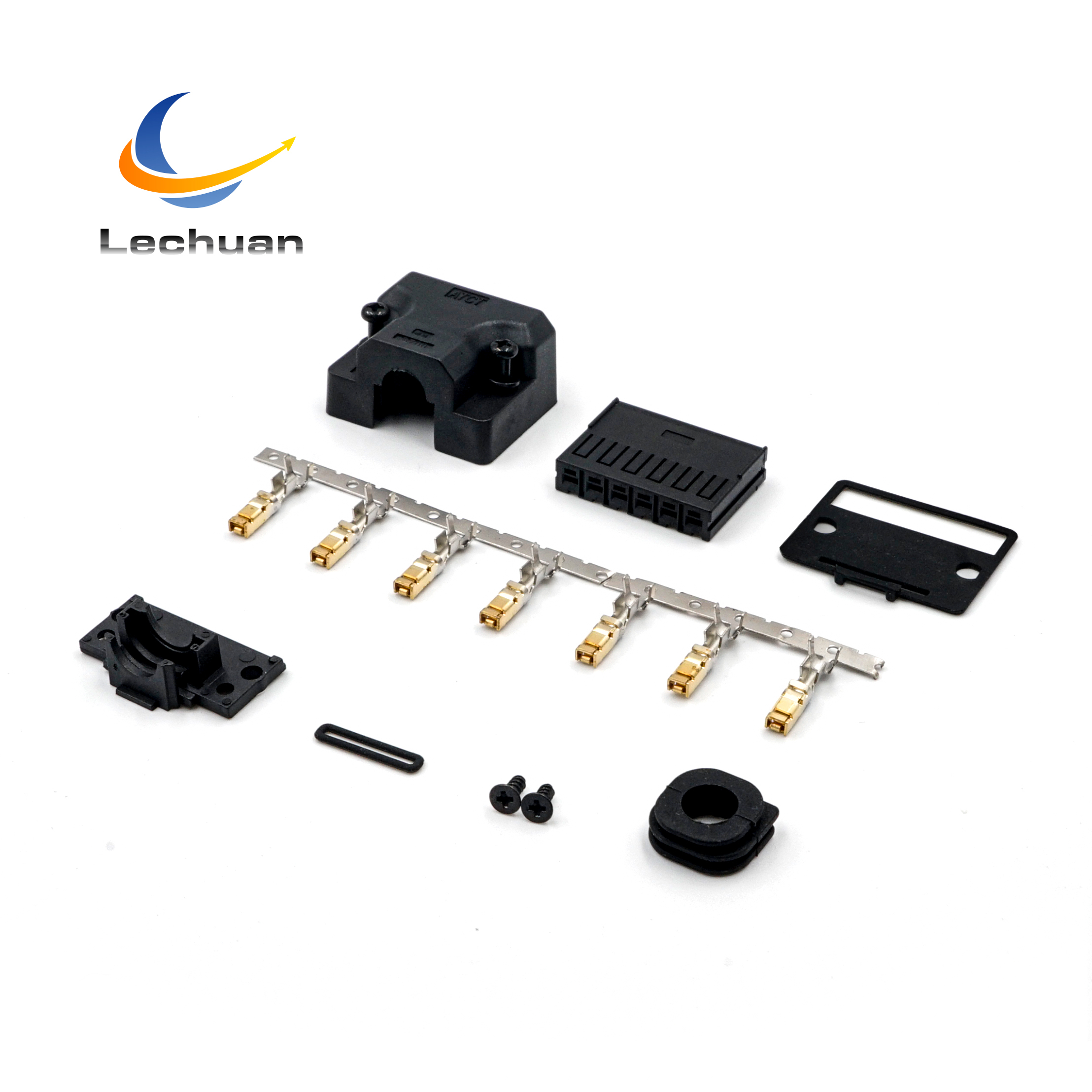 LECHUAN JFA J-1700 Servo Motor Connector 6P Power SGM7P-01100W Male/Female Terminals with Copper Contacts and Nylon Housing