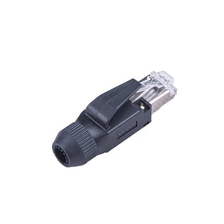 LECHUAN Industrial 8P8C RJ45 Shielded Modular Connector 3M 3R108-0000-000CE 1419001 Crystal Head Ethernet Power Ethernet