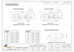 LECHUAN D-Sub Micro-D Connectors 20Pin SCSI Female MDR Vertical Receptacle PCB Board Mounting M2.5 Thread 10220-6212PC Terminal