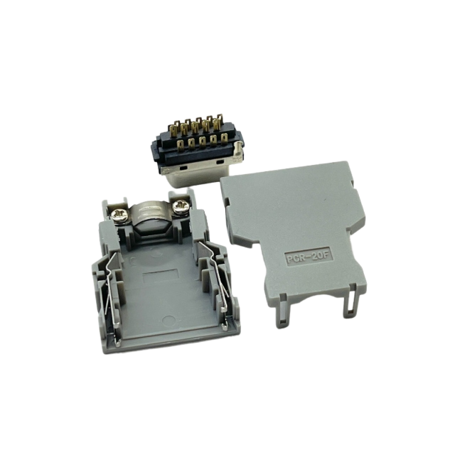 LECHUAN A02B-0120-K301 PCR-20F Servo Motor Encoder Plug 20-Pin Connector with Copper Contacts Nylon Housing Easy Installation