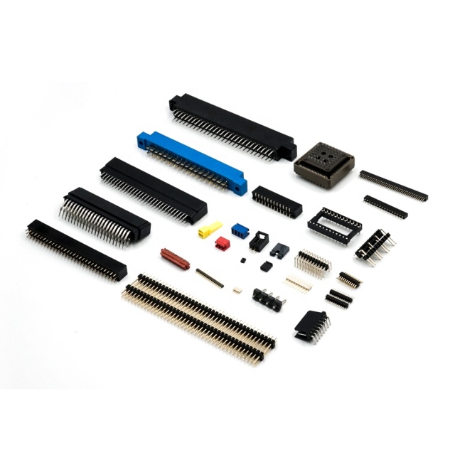 LECHUAN 40-Pin IC Socket DIP Pin Dual Row 1.27/2.54/7.62/10.16/15.24MM Pitch Straight & Right Angle SMT Machined Socket