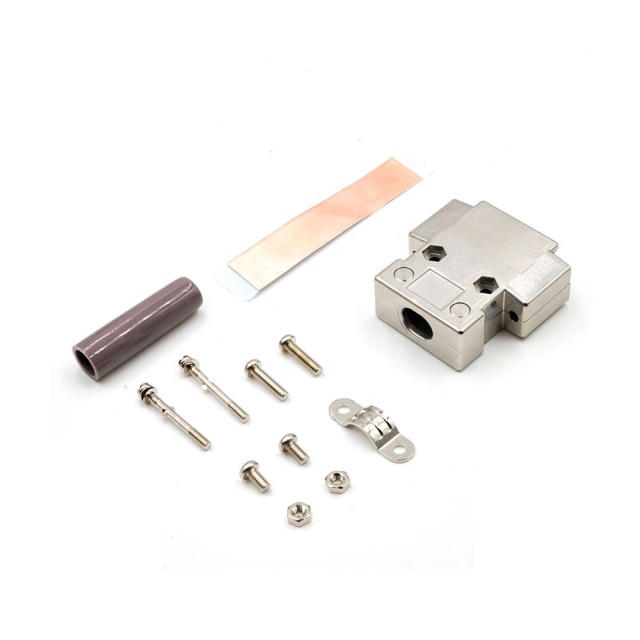 LECHUAN D-SUB 15Pin DDK I7JE Series 17JE-15H-1A-CF Plastic Connector Backshell Kit Accessories