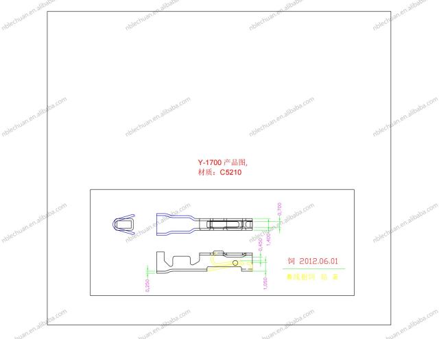 LECHUAN JFA J-1700 Servo Motor Connector 6P Power SGM7P-01100W Male/Female Terminals with Copper Contacts and Nylon Housing