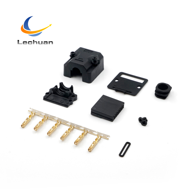 LECHUAN JFA J-1700 Servo Motor Connector 6P Power SGM7P-01100W Male/Female Terminals with Copper Contacts and Nylon Housing