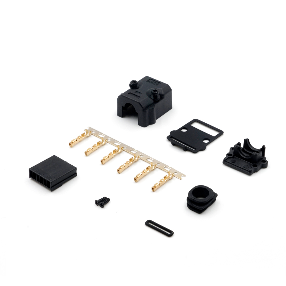 LECHUAN JFA J-1700 Servo Motor Connector 6P Power SGM7P-01100W Male/Female Terminals with Copper Contacts and Nylon Housing