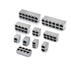 LECHUAN Single Layer RJ45 Empty Bag Connector IP65/IP66 Waterproof Solder PCB Wire Adapter Terminal Custom RJ45 Ethernet