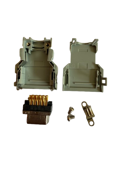 LECHUAN A02B-0120-K301 PCR-20F Servo Motor Encoder Plug 20-Pin Connector with Copper Contacts Nylon Housing Easy Installation