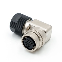 LECHUAN One Touch Locking Style 2Pin Metal Right Angle Plug Small Sized DDK CM10-AP10S-M Circular Connectors Plastic Copper