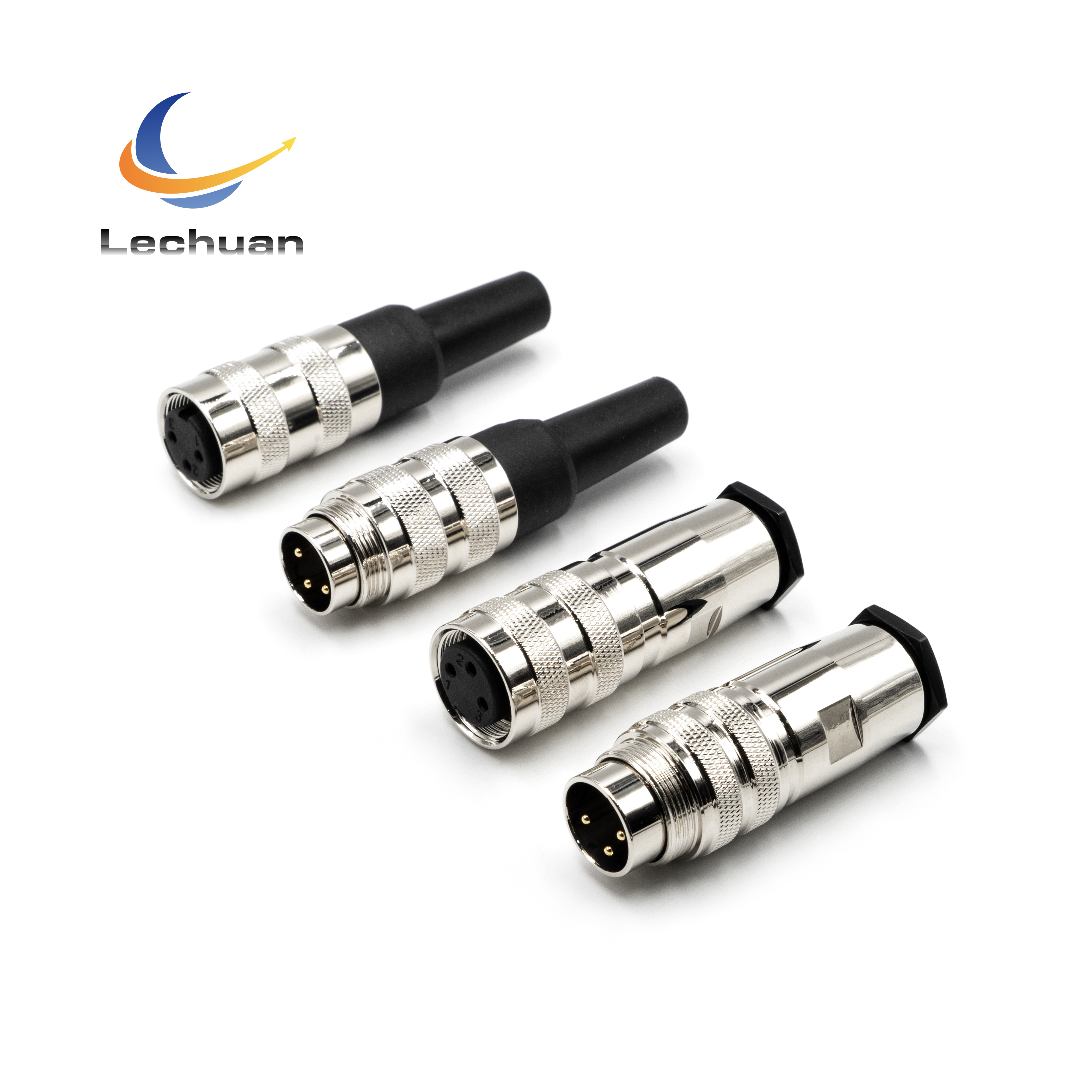LECHUAN C091 J09 Waterproof Circular Signal Connectors 5P 6P 7P 8P 12P 16P 19P 24Pins Metal IP67 Screw Sensor Female Plug M16