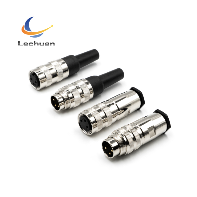 LECHUAN C091 J09 Waterproof Circular Signal Connectors 5P 6P 7P 8P 12P 16P 19P 24Pins Metal IP67 Screw Sensor Female Plug M16