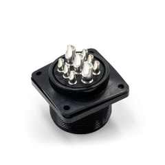 LECHUAN 9P Copper Alloy Circular Connector Solder Threaded Male Panel Box Mount Straight MIL Spec for Panel Mounting MS3102