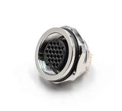 LECHUAN C091 M16 5Pin 7P IP67 Circular Socket Receptacle Female Straight Solder Hex Flange Connector Front Panel Connector for