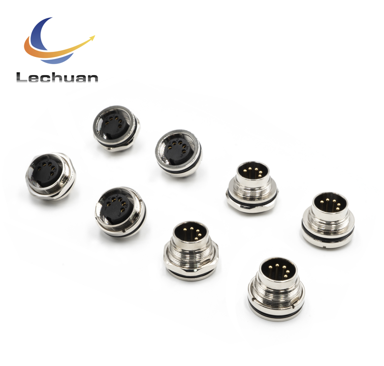 LECHUAN AISG C091 Metal 5Pin Circular Connector IP67 Screw Sensor Male Plug M16 High Quality Circular Connectors