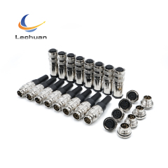 LECHUAN C091J09 Amphenol  Binder 5P 6P 7P 8P 12P 16P 19P 24Pins IP67 Waterproof Sensor Male Plug M16 Circular Signal Connectors