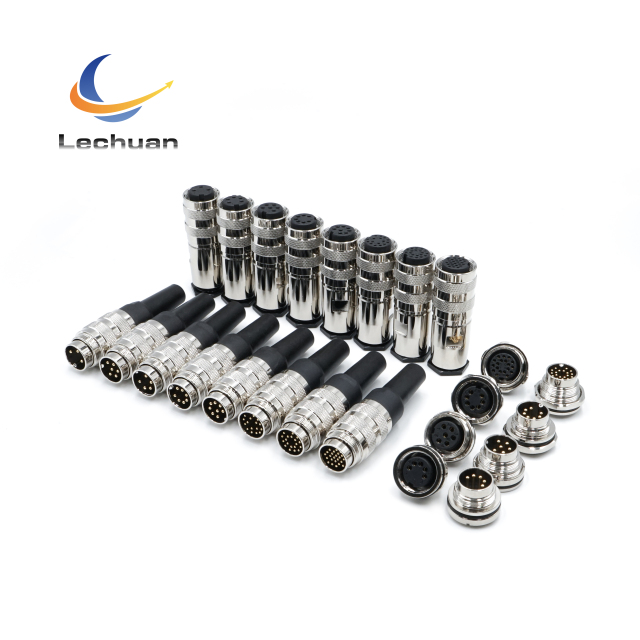 LECHUAN C091J09 Amphenol  Binder 5P 6P 7P 8P 12P 16P 19P 24Pins IP67 Waterproof Sensor Male Plug M16 Circular Signal Connectors