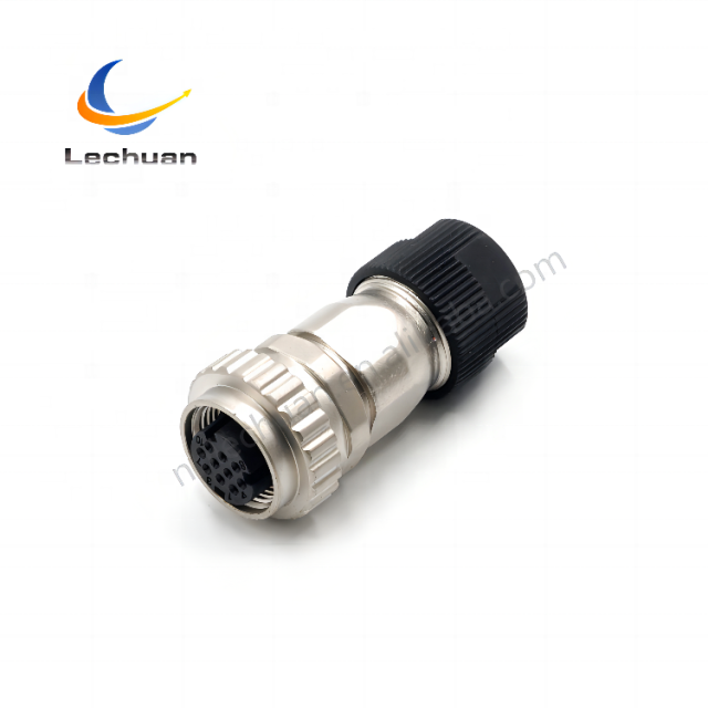 LECHUAN IP67 Waterproof Encoder Connector 10P Metal Straight Right Angle DDK CMV1-SP10S-M2 Screw Type Circular Connectors