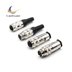 LECHUAN Custom M16 Waterproof Circular Connector Binder Amphonel Compatible 2P 3P 5P 8P 12P Rear Fasten PCB