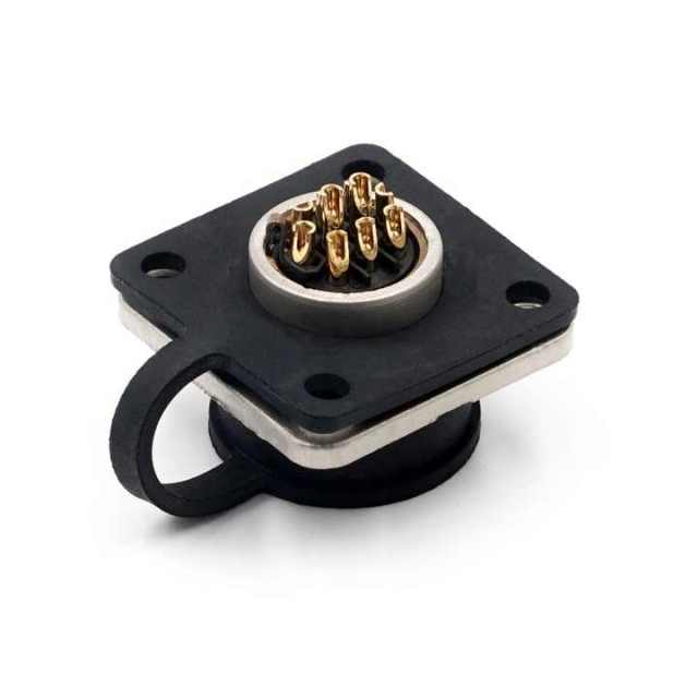 LECHUAN CM10 Series 10-Pin DC D Type Receptacle with Bayonet Quick Connect One-Touch Lock Circular Connector