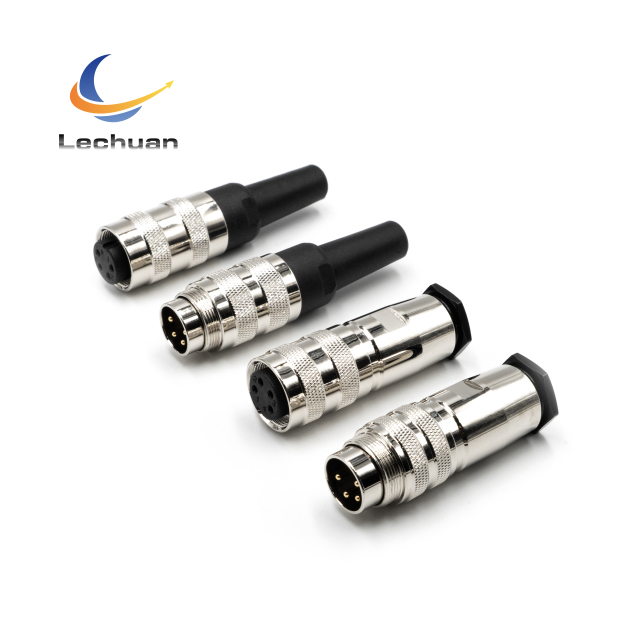 LECHUAN C091 J09 Waterproof Circular Signal Connectors 5P 6P 7P 8P 12P 16P 19P 24Pins Metal IP67 Screw Sensor Female Plug M16