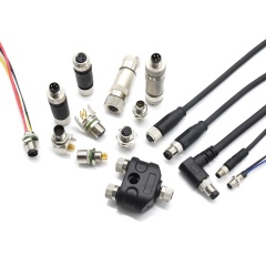 LECHUAN M8 M12 Overmolded Connector LED Cable Plug Circular 3/4/5/6/8 Pin Straight Male Female Screw Joint 4P 3P Cable Assembly