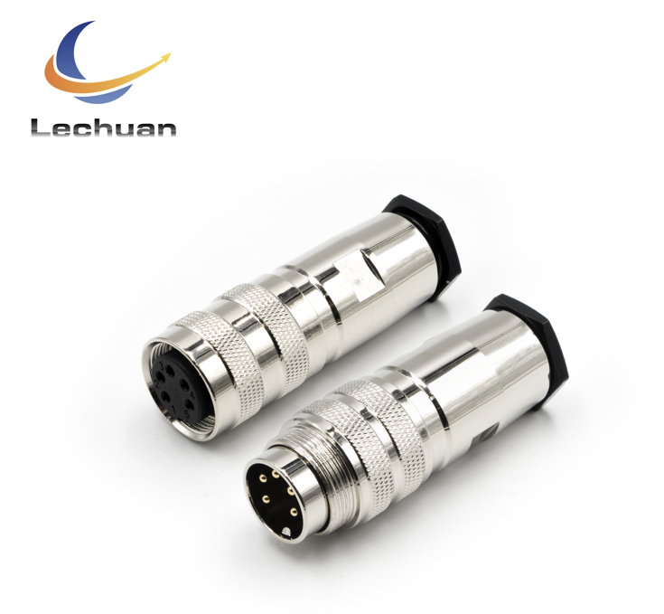 LECHUAN AISG C091 Metal 5Pin Circular Connector IP67 Screw Sensor Male Plug M16 High Quality Circular Connectors