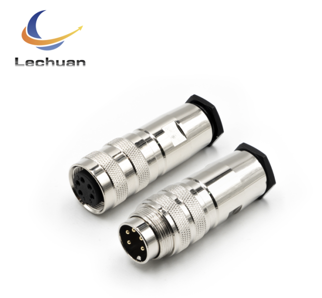 LECHUAN AISG C091 Metal 5Pin Circular Connector IP67 Screw Sensor Male Plug M16 High Quality Circular Connectors