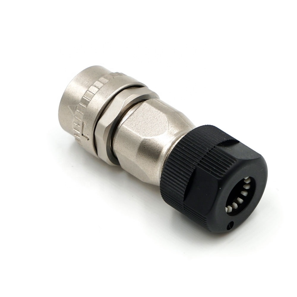LECHUAN One Touch Locking Style Small Sized 2Pin Metal Straight Plug DDK CM10-SP10S-M Circular Connectors Plastic Copper Contact