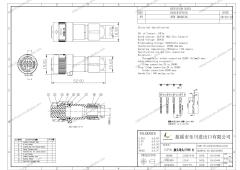 LECHUAN JN1DS10SL2  Circular Connector IP67 5A D/C for Servo Motor Applications JN1 Series Straight Aviation Plug