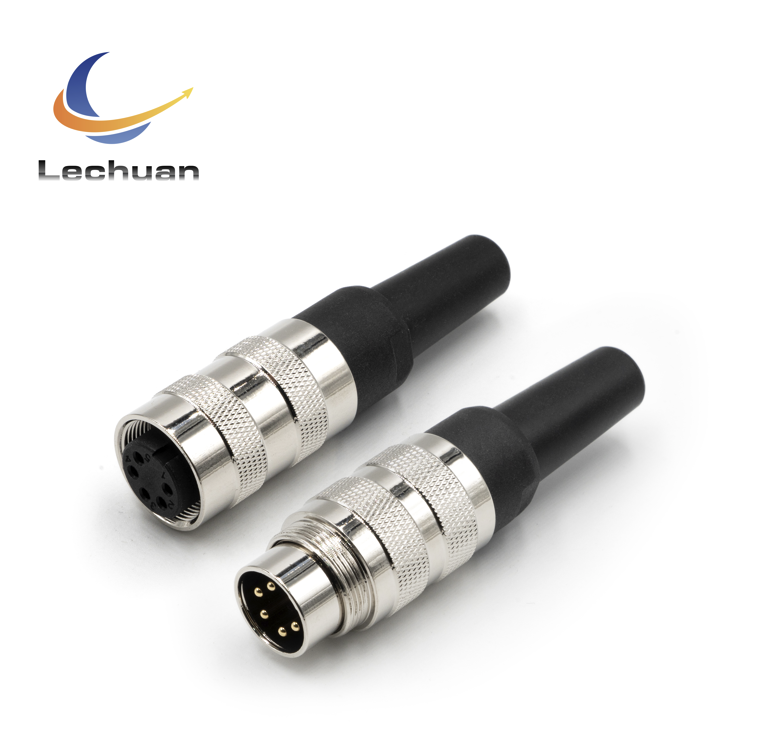 LECHUAN AISG C091 Metal 5Pin Circular Connector IP67 Screw Sensor Male Plug M16 High Quality Circular Connectors