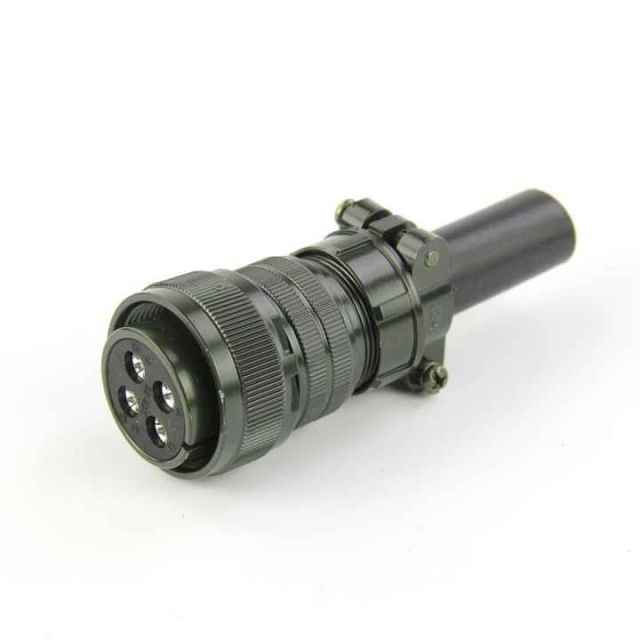 LECHUAN Free Hanging MIL 5015 Spec Connector 24-10S Copper Alloy Contact Solder pb28 Straight Female MS3106 Circular Connector