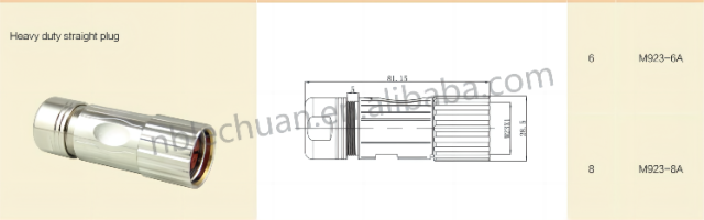 M23 6Pin/8Pin Female Power Plug for Siemens V90 Servo Motor Cable Mount-LECHUAN M923 Circular Connectors"