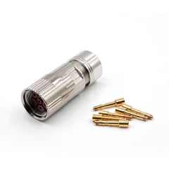 M23 6Pin/8Pin Female Power Plug for Siemens V90 Servo Motor Cable Mount-LECHUAN M923 Circular Connectors"