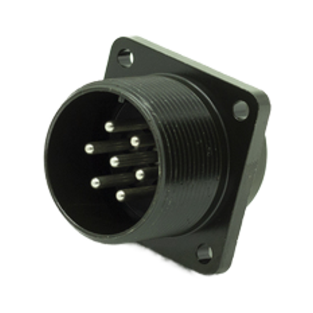 Amphenol Industrial 5015 Series MS3102A 20-15P Mil C 7P Pins 4P Copper Contact Material 25A 20-15P Mil C 7P Pins 4P Connector