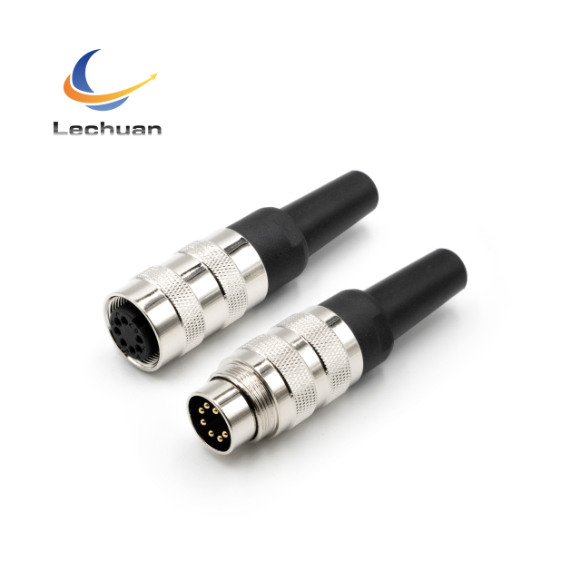 LECHUAN C091J09 Amphenol  Binder 5P 6P 7P 8P 12P 16P 19P 24Pins IP67 Waterproof Sensor Male Plug M16 Circular Signal Connectors