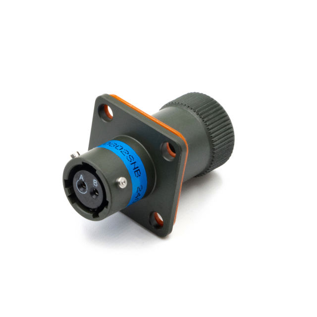 LECHUAN Series 1 MS3110 Female Wall Mount Receptacle MIL-DTL-26482 Straight 2 Pin Solder Circular Connector
