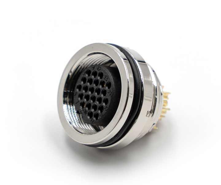 LECHUAN C091 M16 5Pin 7P IP67 Circular Socket Receptacle Connector Female Straight Solder Cable Connector for PCB Front Panel