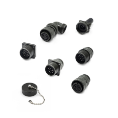 LECHUAN 9P Copper Alloy Circular Connector Solder Threaded Male Panel Box Mount Straight MIL Spec for Panel Mounting MS3102