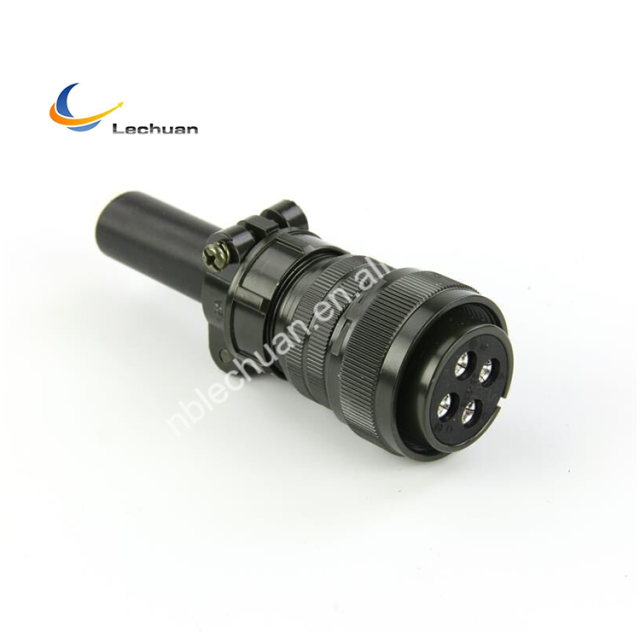 LECHUAN Free Hanging MIL 5015 Spec Connector 24-10S Copper Alloy Contact Solder pb28 Straight Female MS3106 Circular Connector