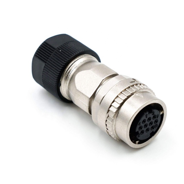 LECHUAN One-Touch Locking Style  Small Sized CM10-SP10S-M D6 Metal Straight Round Circular Connectors