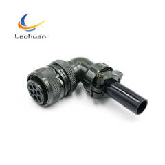 MS3108A 20-15S MIL-DTL-5015 Series Circular Connector 7 Pin Female Right Angle Plug Cable Mount Elevator Construction Conveyor