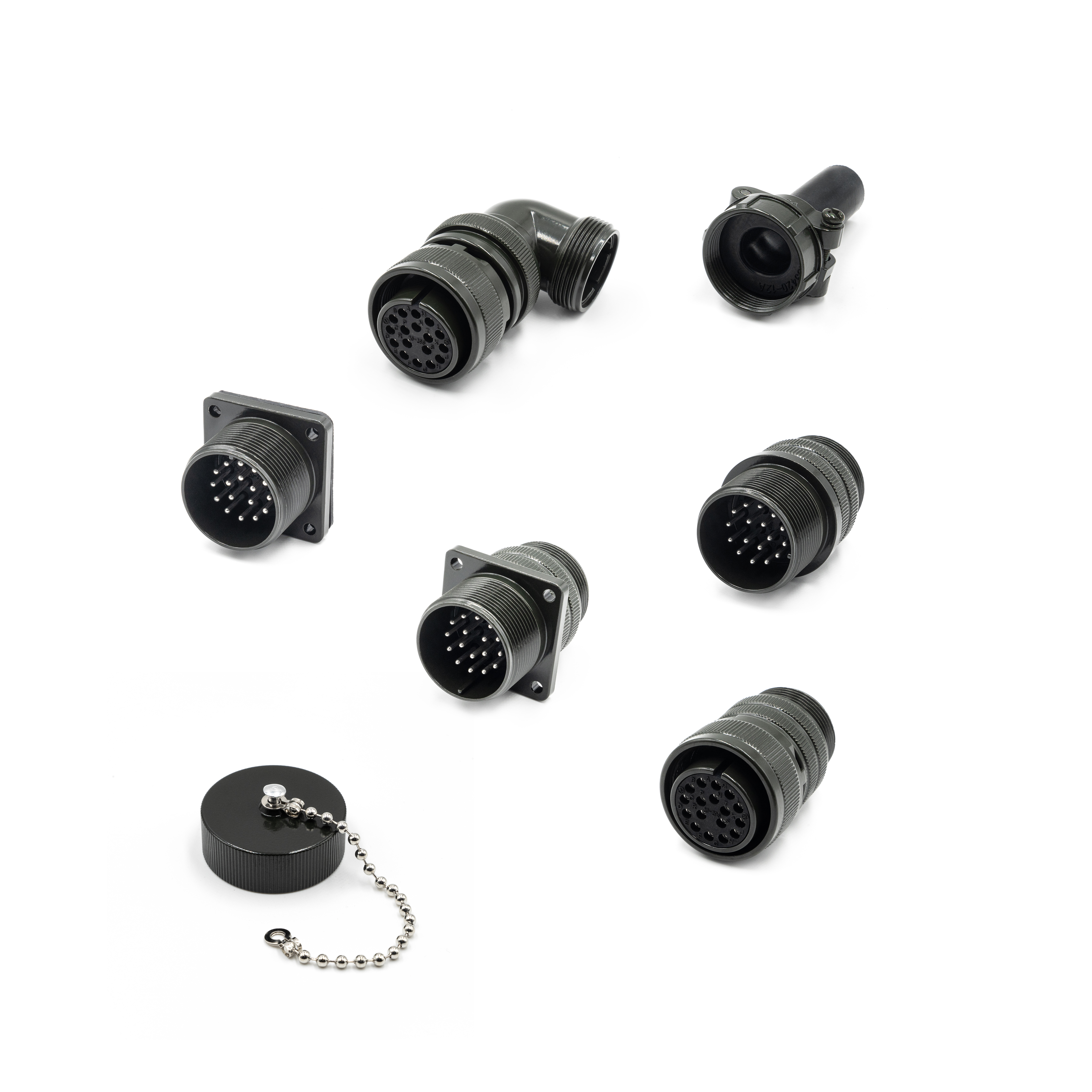 MS3108A 20-29S 5015 Series Circular Connector 17 Pin Female Right Angle Plug Cable Mount Mining Petrochemical Marine