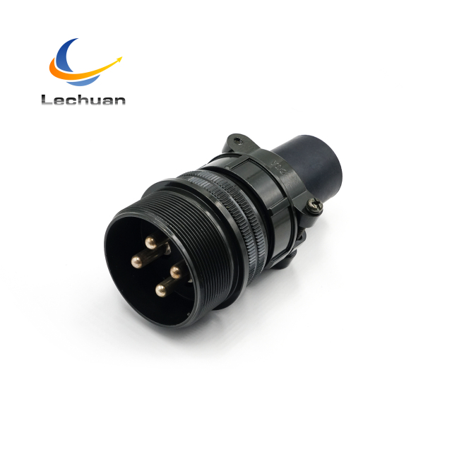 MS3106A 32-17P 5015 Series Circular Connector 4 Pin Male Straight Plug Cable Mount Generator Set Heavy Machinery