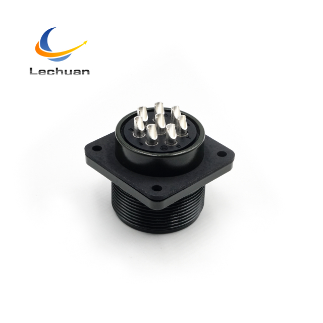 MS3102A 22-23P MIL-DTL-5015 Circular Connector 8 Pin Male Box Mount Receptacle Industrial Automation CNC Robotics