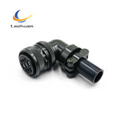 MS3108A 24-11S MIL-DTL-5015 Series Circular Connector 9 Pin Female Right Angle Plug Cable Mount Test Measurement Automation