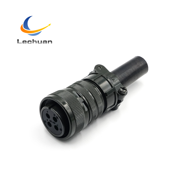 MS3106A 20-4S 5015 Series Circular Connector 4 Pin Female Straight Plug Cable Mount Railway Transit Wind Energy