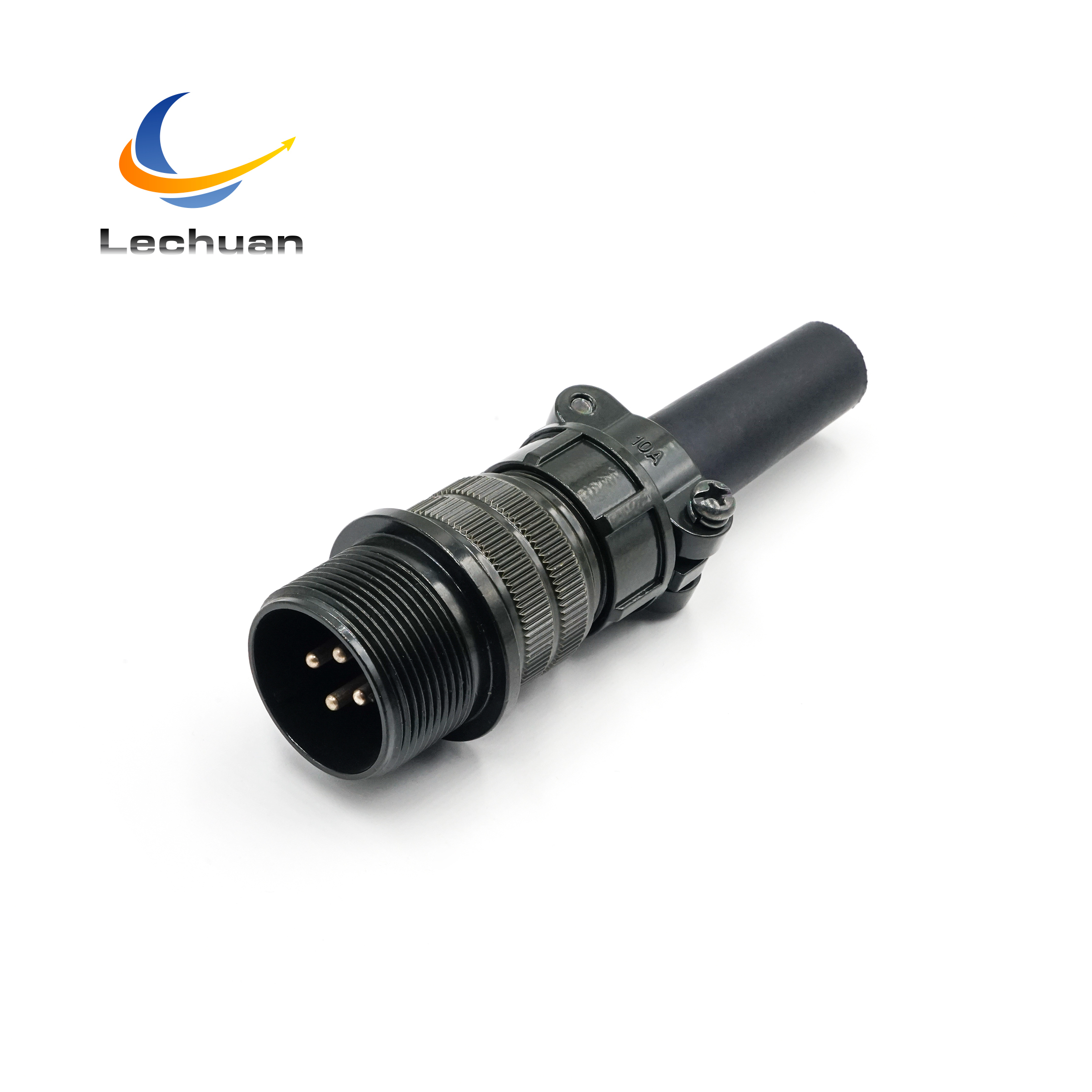 MS3106A 18-10P 5015 Series Circular Connector 4 Pin Male Straight Plug Cable Mount Industrial Automation CNC Robotics