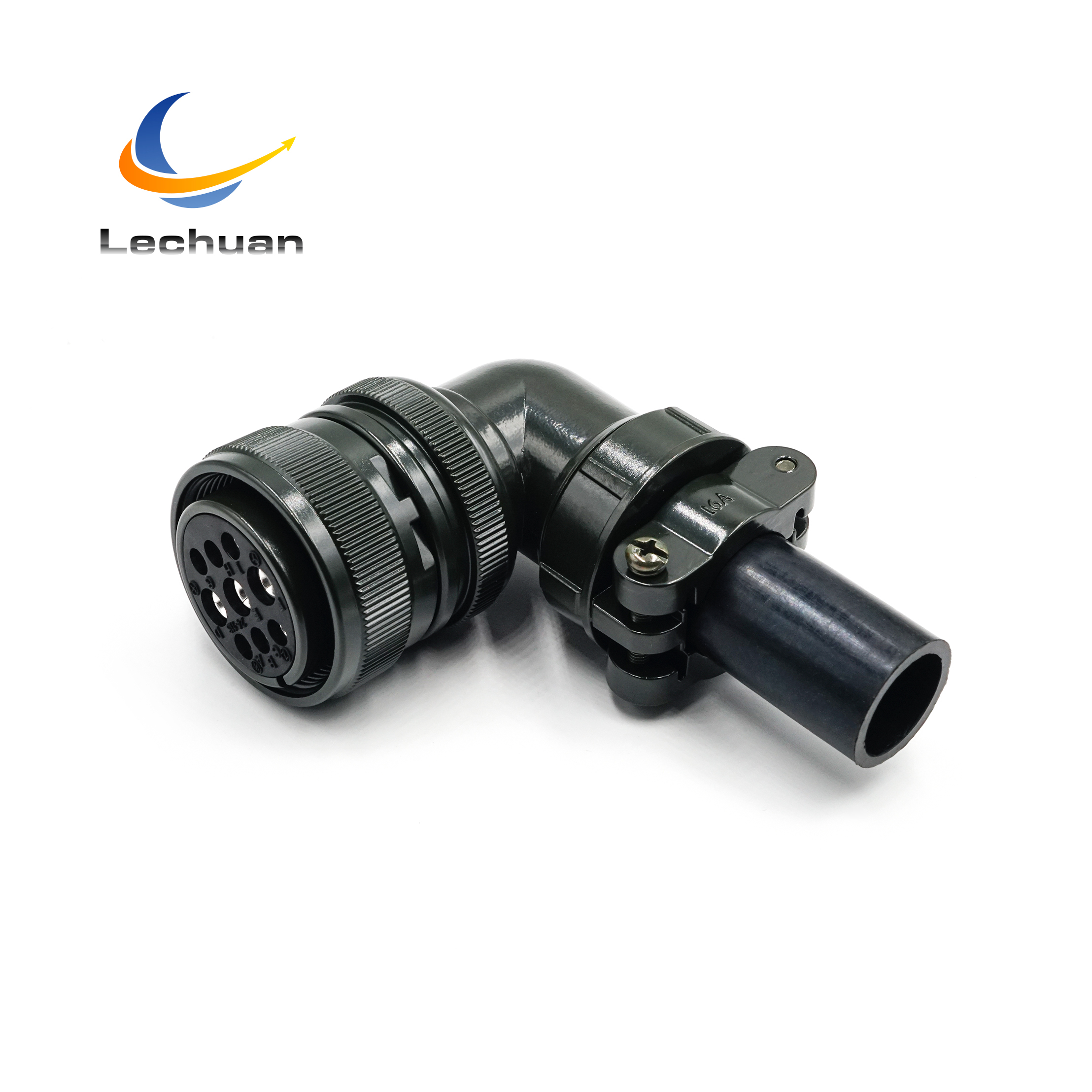 MS3108A 24-11S MIL-DTL-5015 Series Circular Connector 9 Pin Female Right Angle Plug Cable Mount Test Measurement Automation