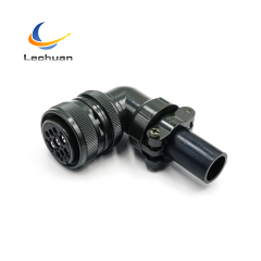 MS3108A 24-11S MIL-DTL-5015 Series Circular Connector 9 Pin Female Right Angle Plug Cable Mount Test Measurement Automation